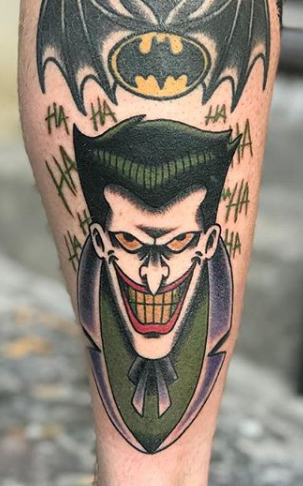 Tattoo uploaded by Marcin Socha  Joker from the animated series   jokertattoo Joker DCTattoos batman  Tattoodo