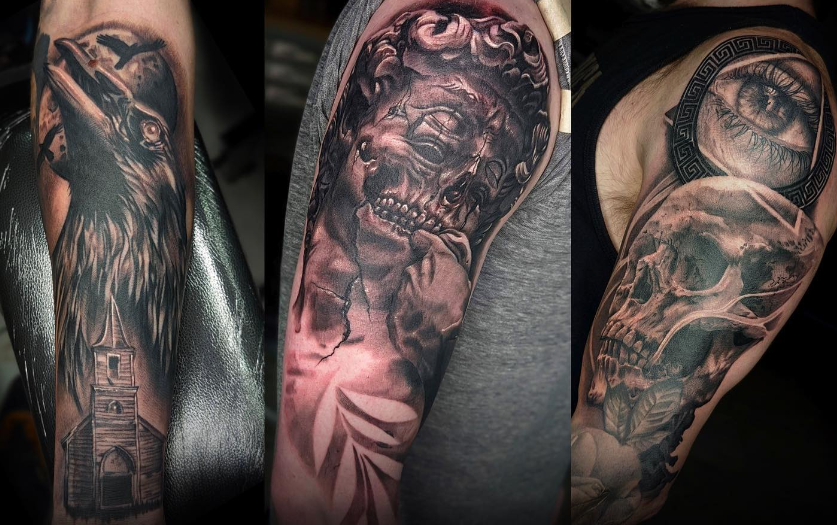 25 Amazing Horror Tattoos On Sleeve