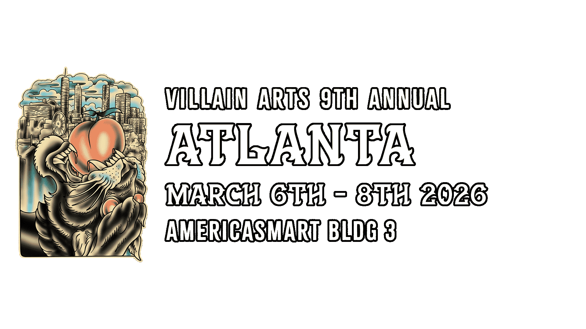 Asheville Tattoo Convention on March 6th - March 8th 2026 at the AmericasMart Building 3.
