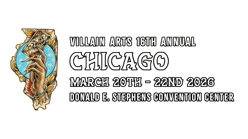 Chicago Tattoo Convention on March 20th - March 22nd 2026 at the Donald E. Stephens Convention Center.