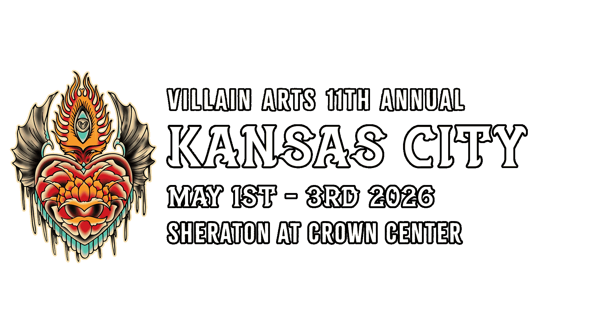 Kansas City Tattoo Convention on May 1st - May 3rd 2026 at the Sheraton at Crown Center.
