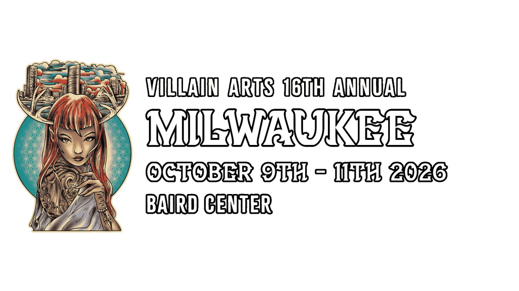 Milwaukee Tattoo Convention on October 9th - October 11th 2026 at the Baird Center.