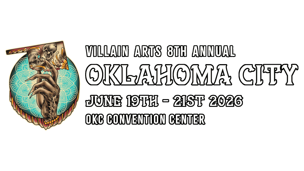 Oklahoma City Tattoo Convention on June 19th - June 21st 2026 at the Oklahoma City Convention Center.