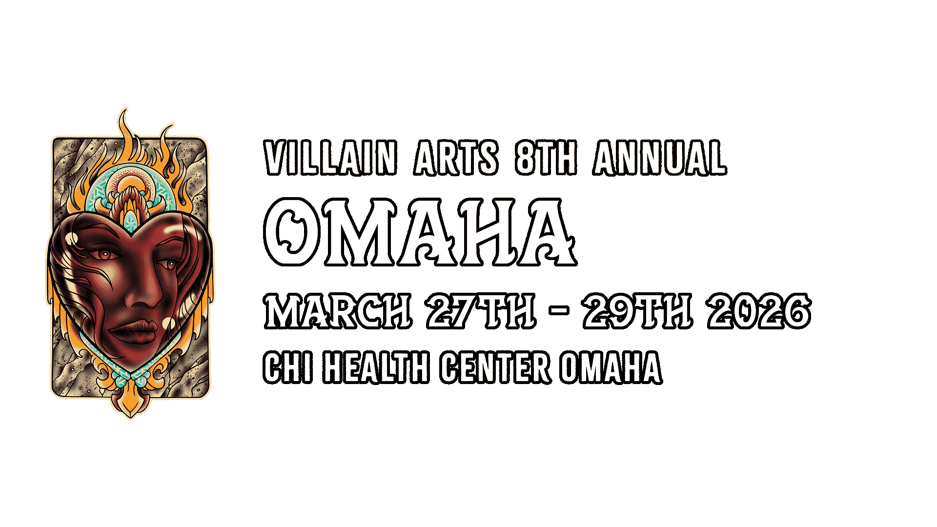 Omaha Tattoo Convention on March 27th - March 29th 2026 at the CHI Health Center Omaha.
