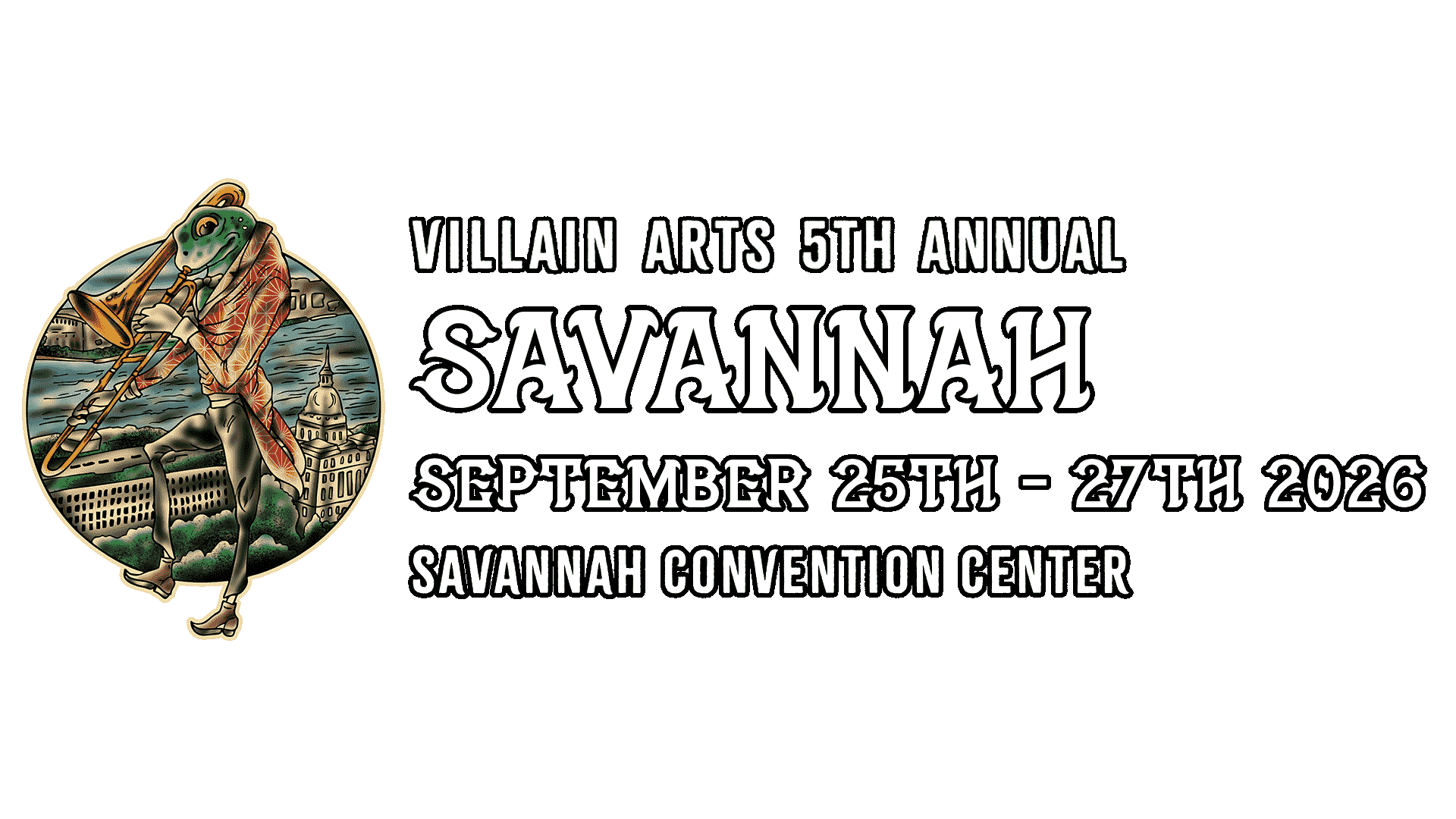 Savannah Tattoo Convention on September 25th - September 27th 2026 at the Savanah Convention Center.