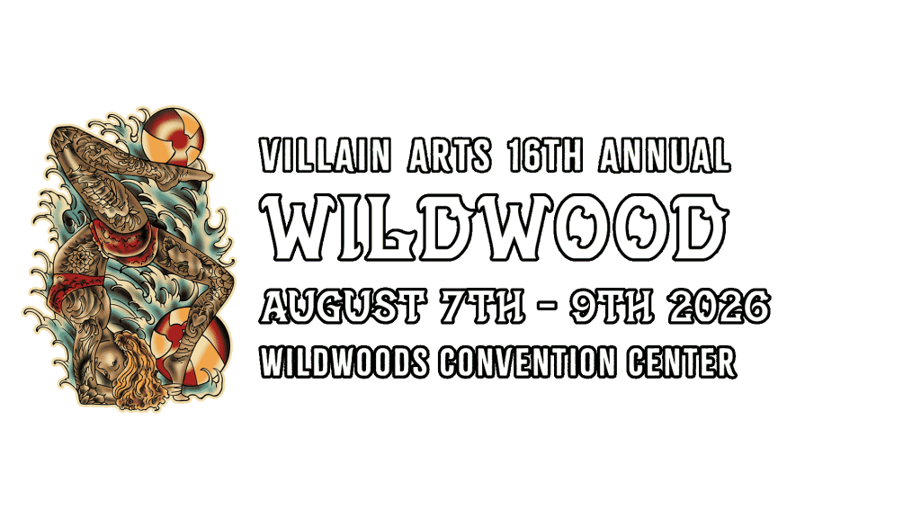 Wildwood Tattoo Convention on August 7th - August 9th 2026 at Wildwoods Convention Center.