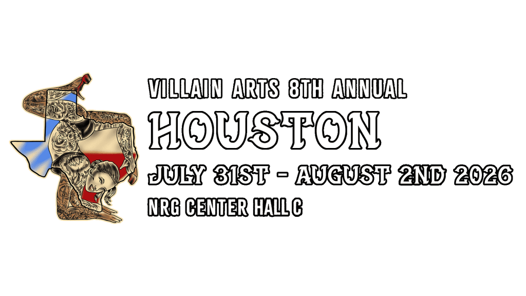 Houston Tattoo Convention on July 24th - July 26th 2026 at the NRG Center.