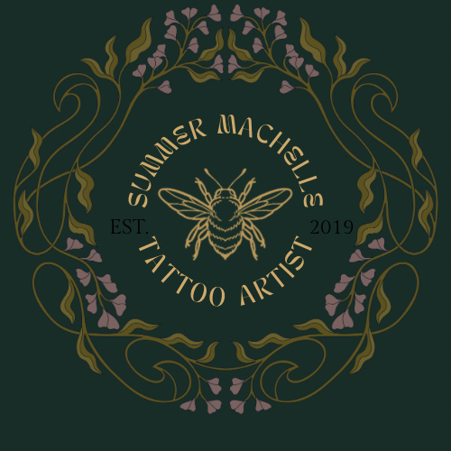 Modern-Hand-And-Snake-Tattoo-Studio-Logo