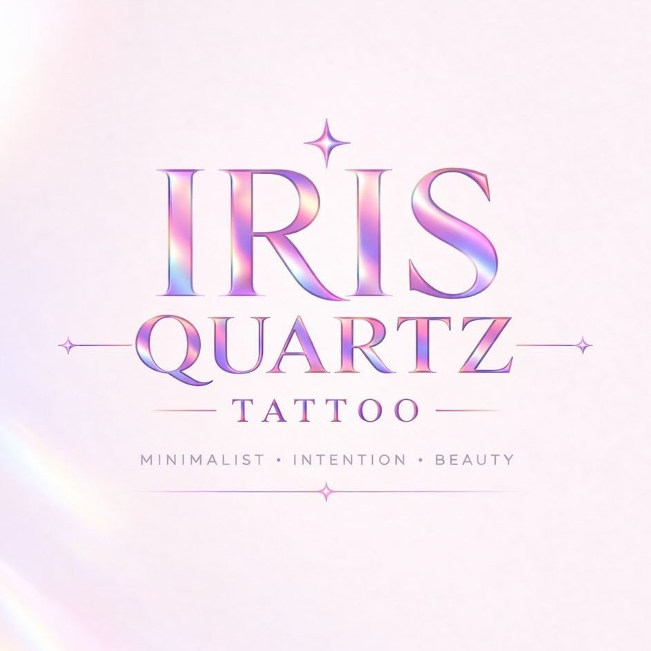 iris quartz tattoo - minimalist - intention - beauty