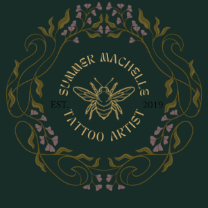 Modern-Hand-And-Snake-Tattoo-Studio-Logo